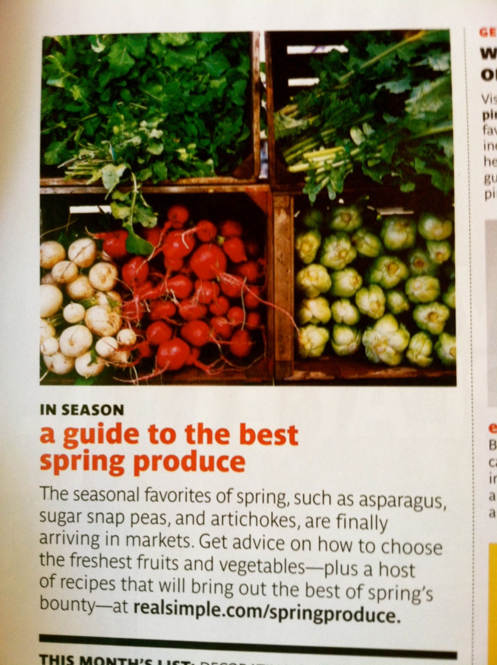 spring produce